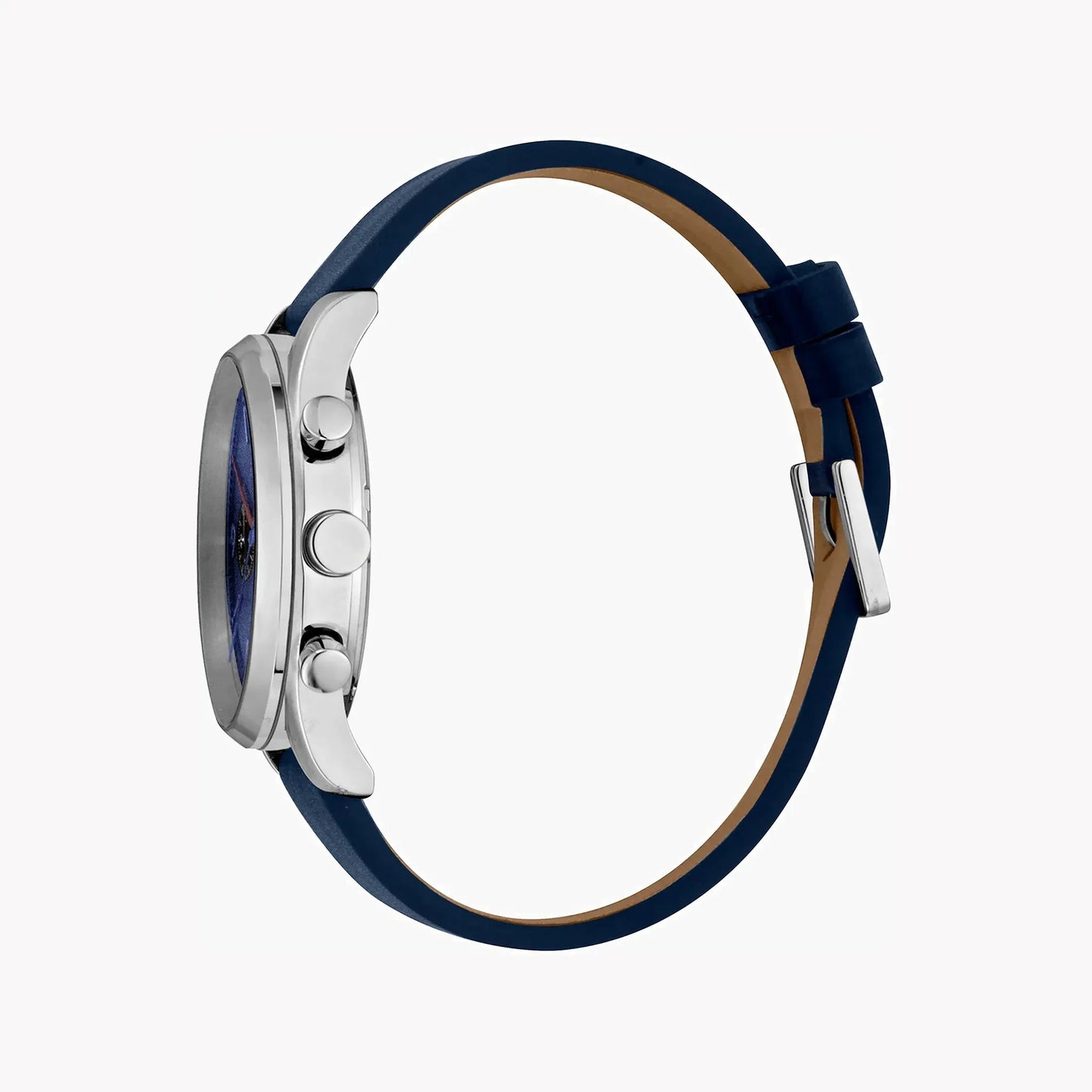 Esprit Men's Blue Leather Watch, Blue Dial | Es1g262m0085 by ESPRIT