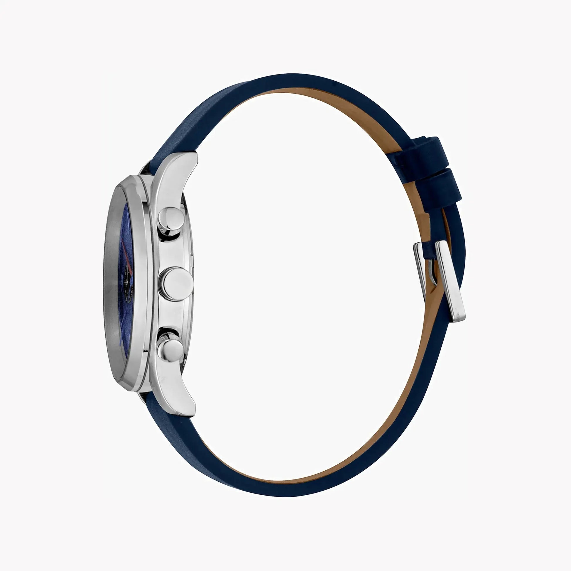 Esprit Men's Blue Leather Watch, Blue Dial | Es1g262m0085 by ESPRIT