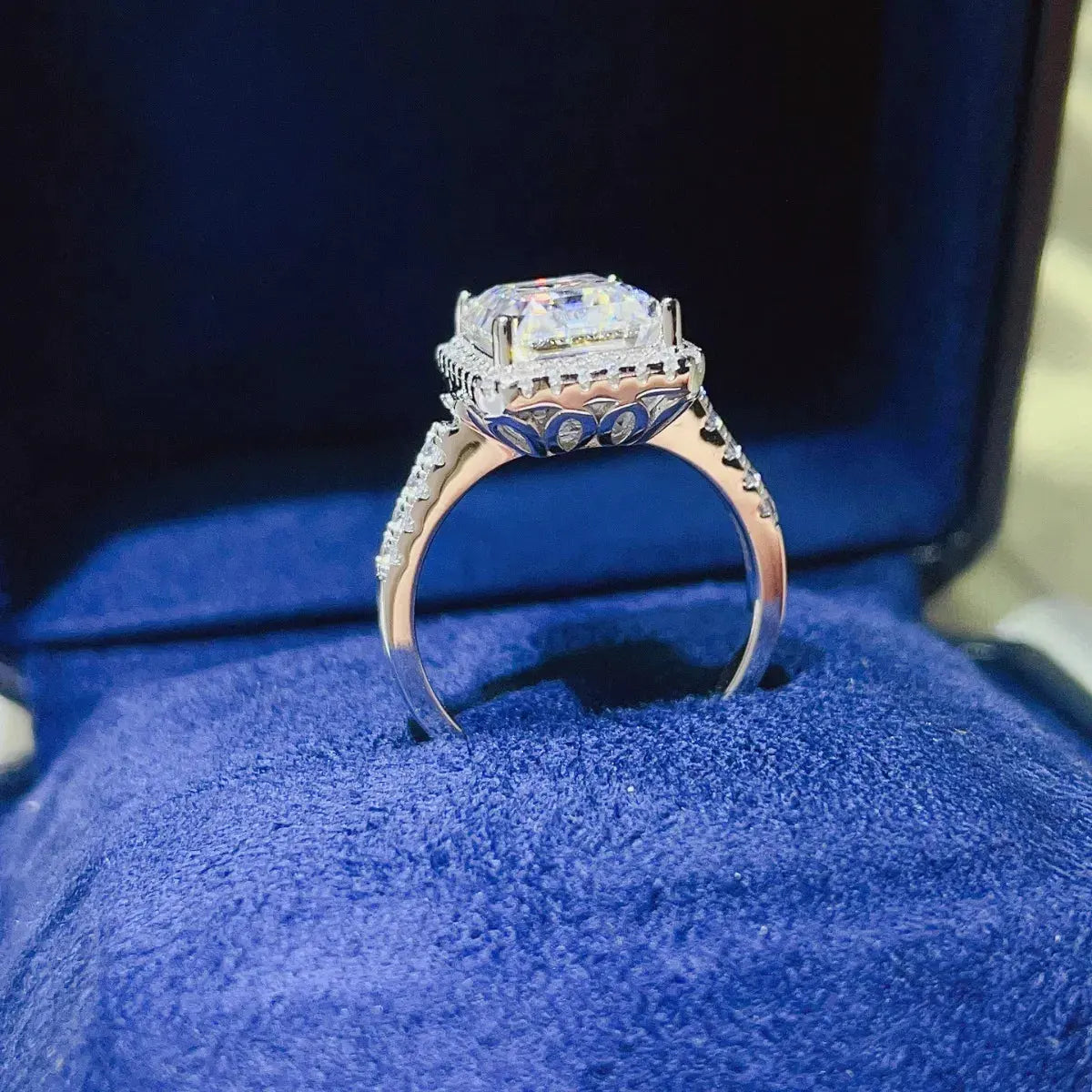 5 Carat Moissanite 925 Sterling Silver Ring by Partner Label