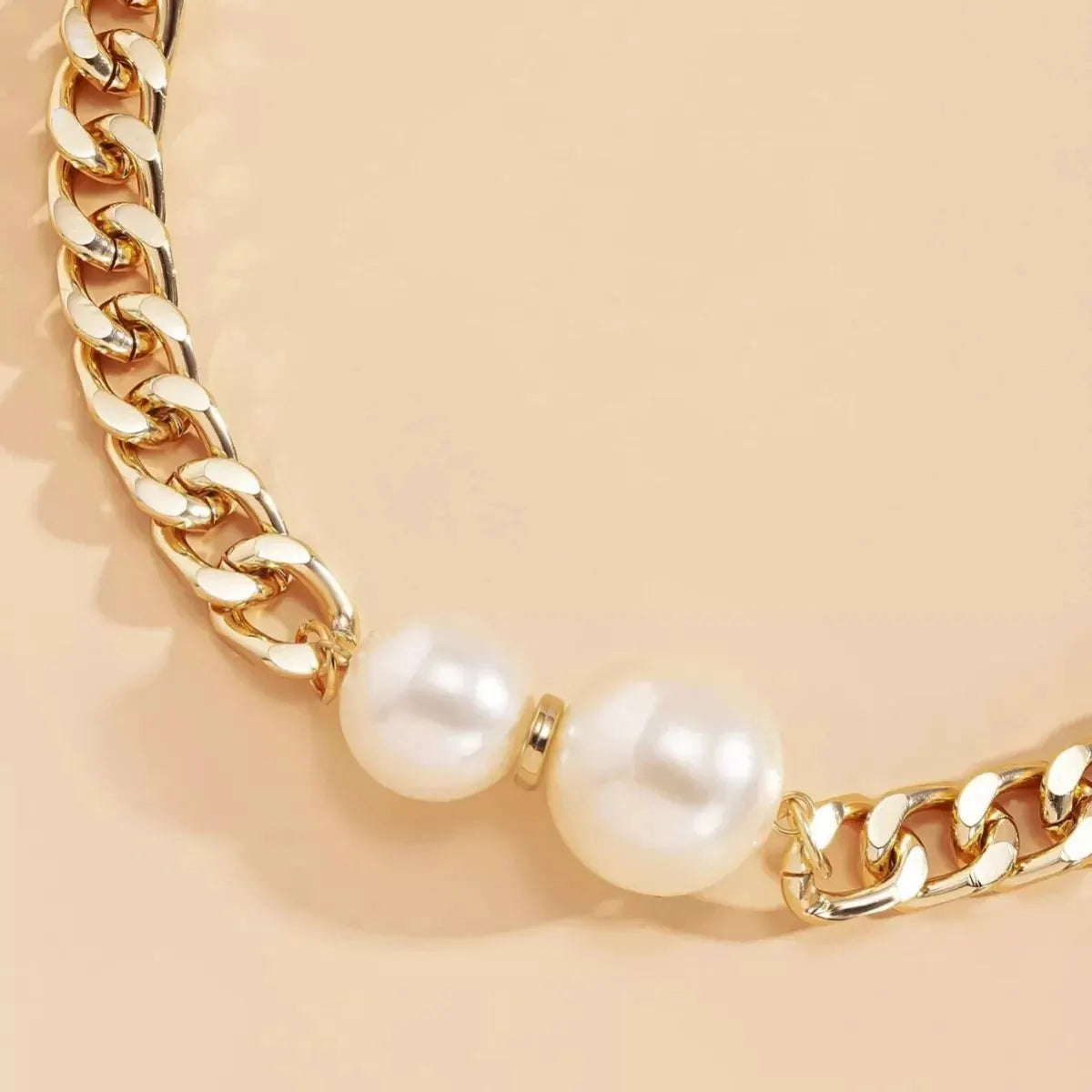 18K Gold-Plated Pearl Necklace by Partner Label