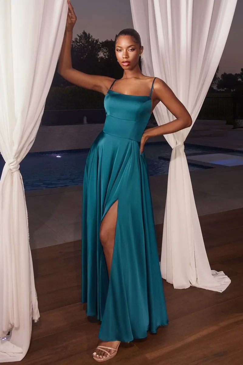Satin A-Line Gown by Tux-USA
