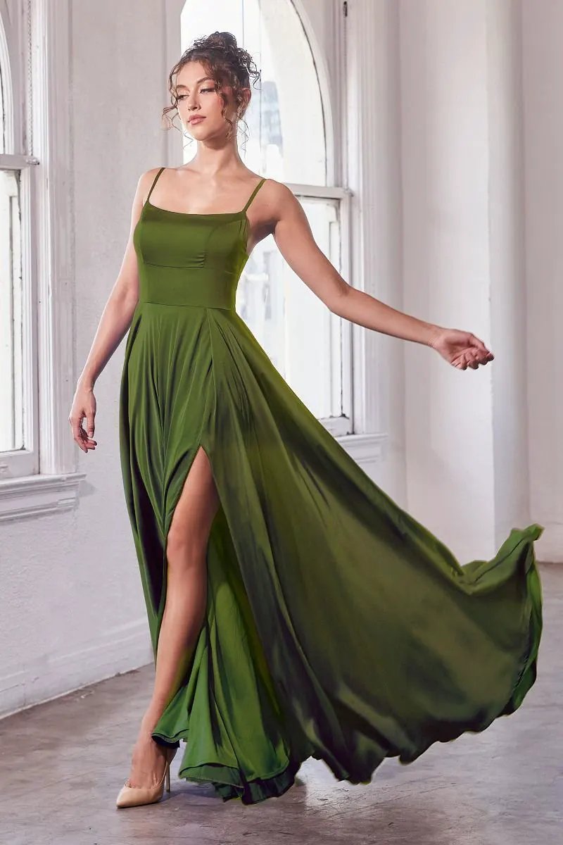 Satin A-Line Gown by Tux-USA