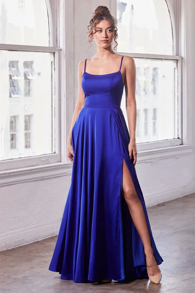Satin A-Line Gown by Tux-USA