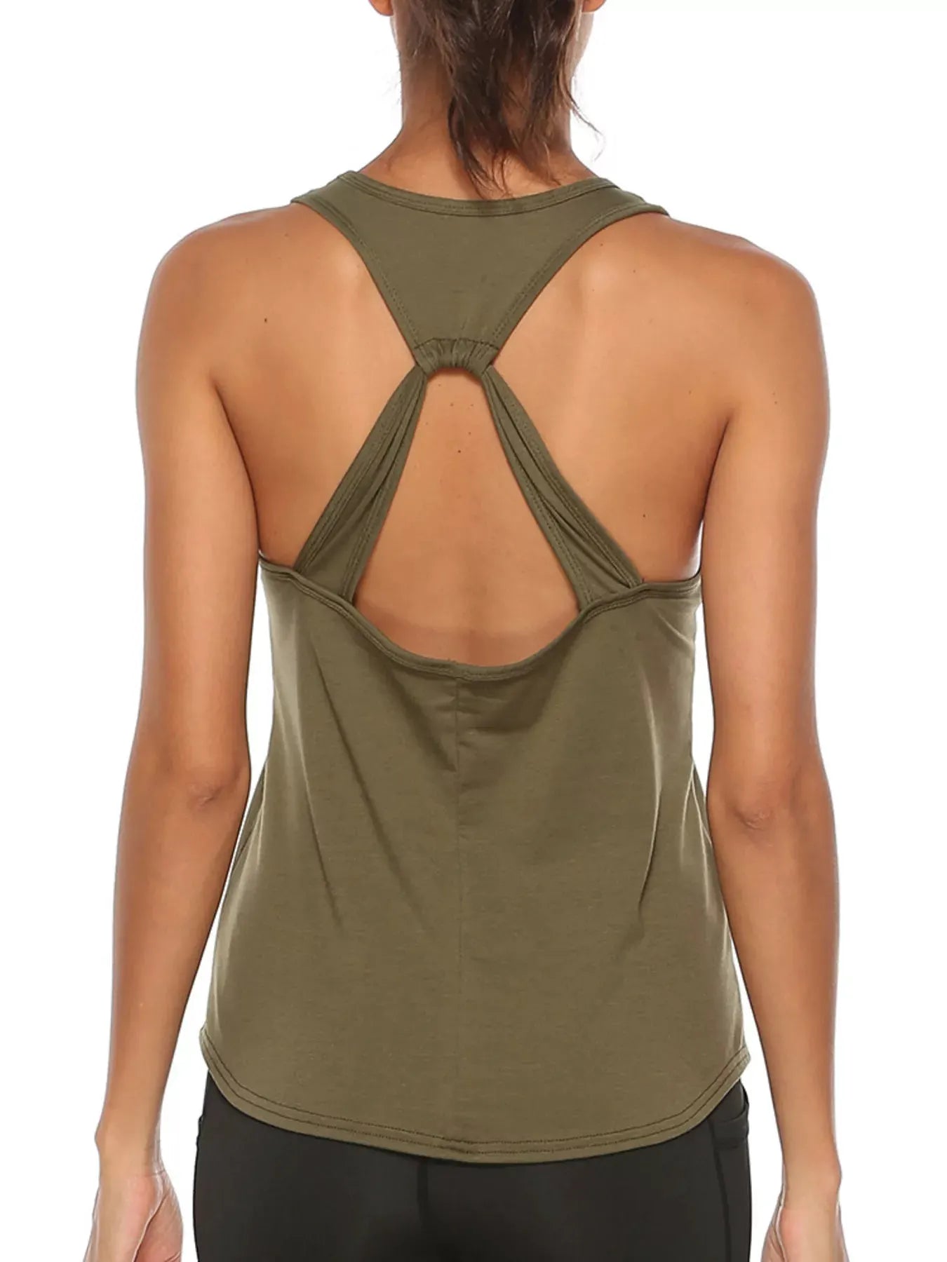 Lightweight Crisscross Active Tank by Trendsi