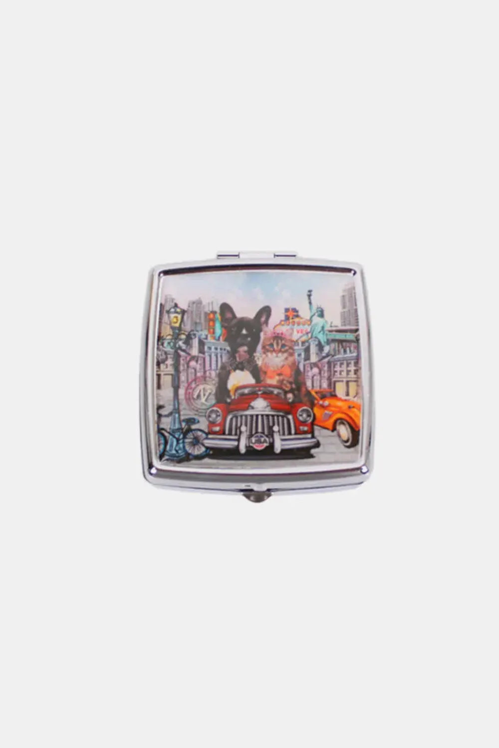 Nicole Lee USA Printed Metallic Square Pill Case by Nicole Lee USA