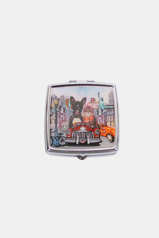 Nicole Lee USA Printed Metallic Square Pill Case by Nicole Lee USA