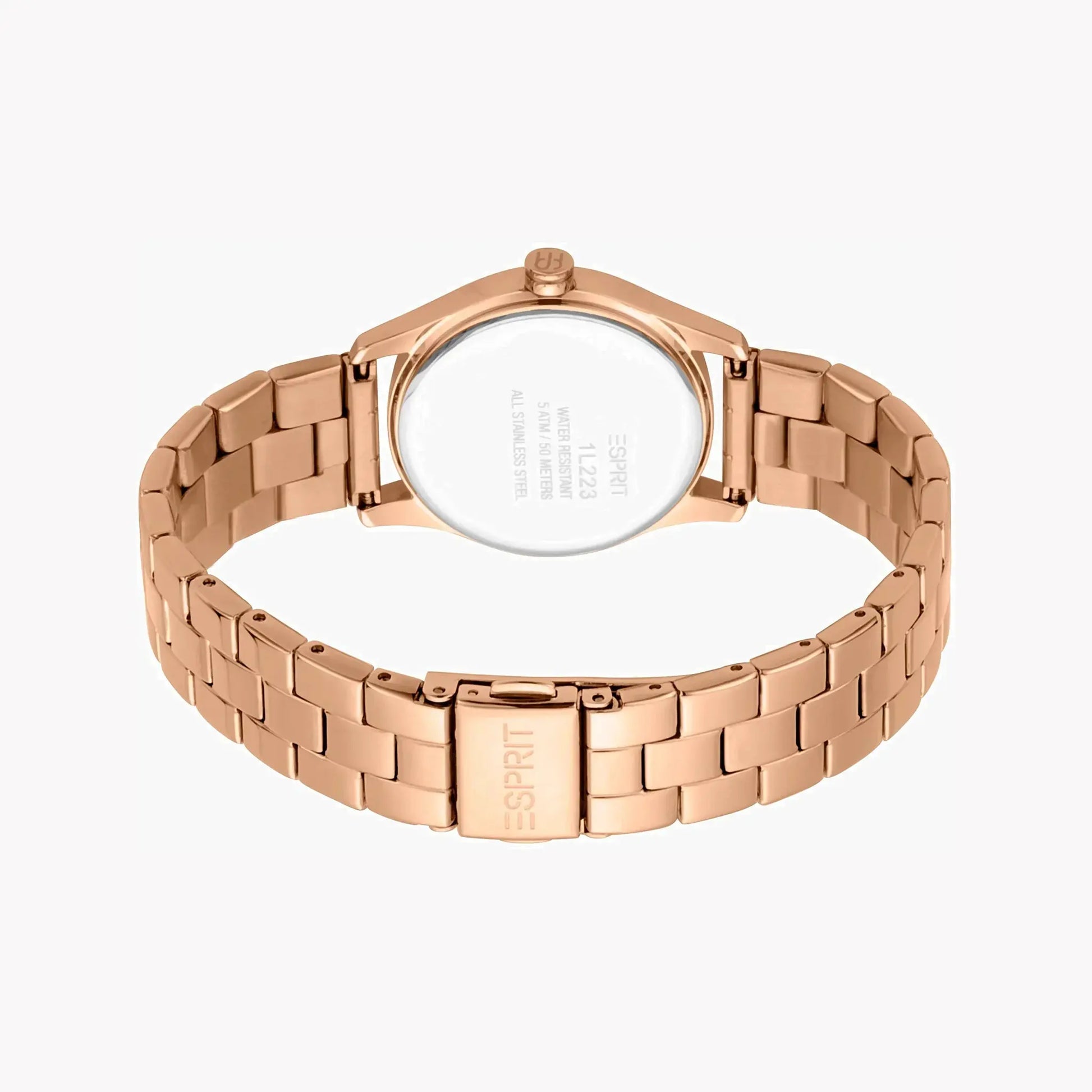 Esprit Women's Rose Gold Watch, Stainless Steel Band | Es1l121m0065 by ESPRIT