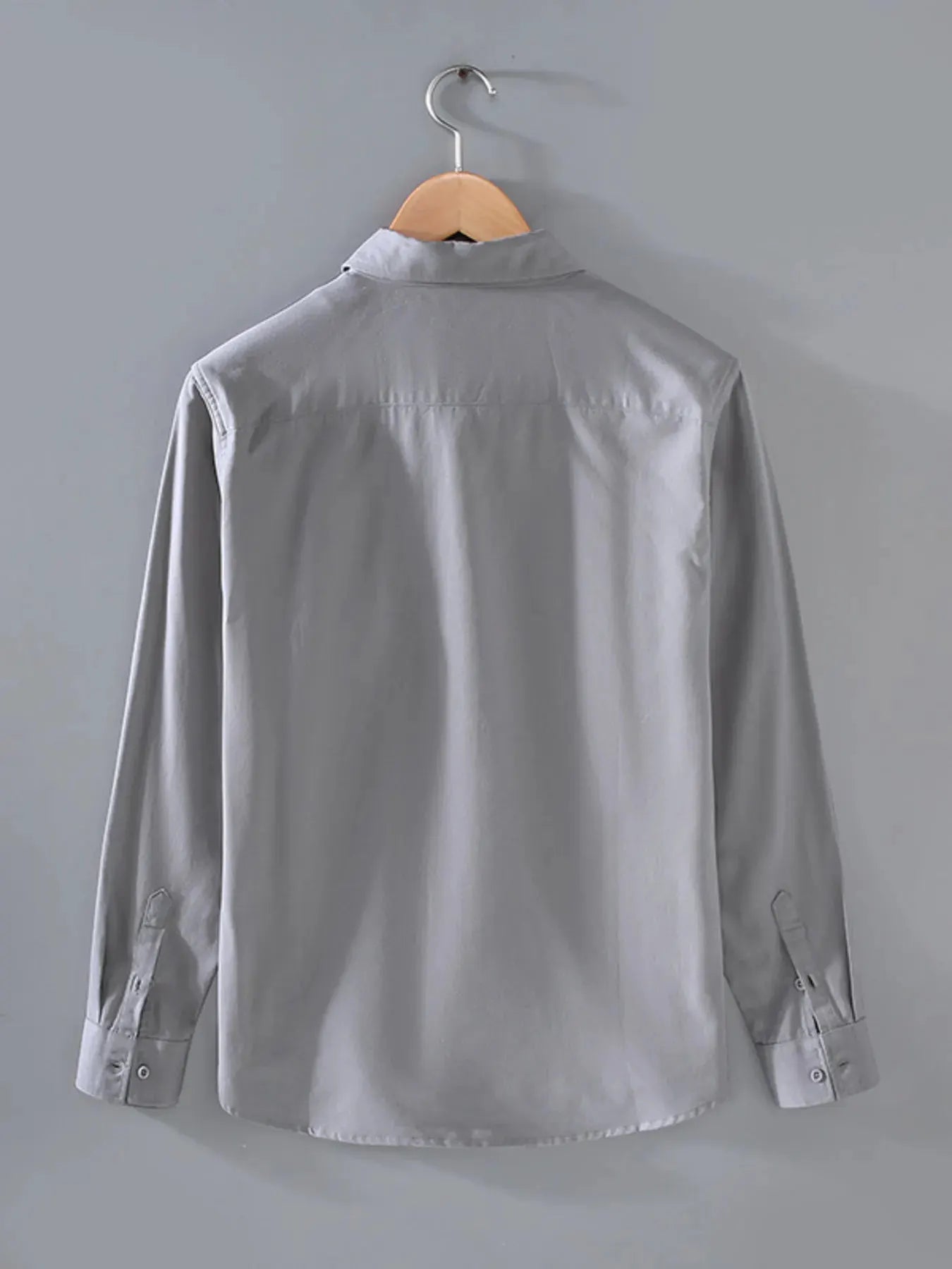 Men's Plus Size Casual Long-Sleeve Shirt by Trendsi