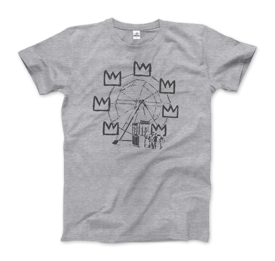 Banksy Ferris Wheel artwork t-shirt by Art-O-Rama Shop