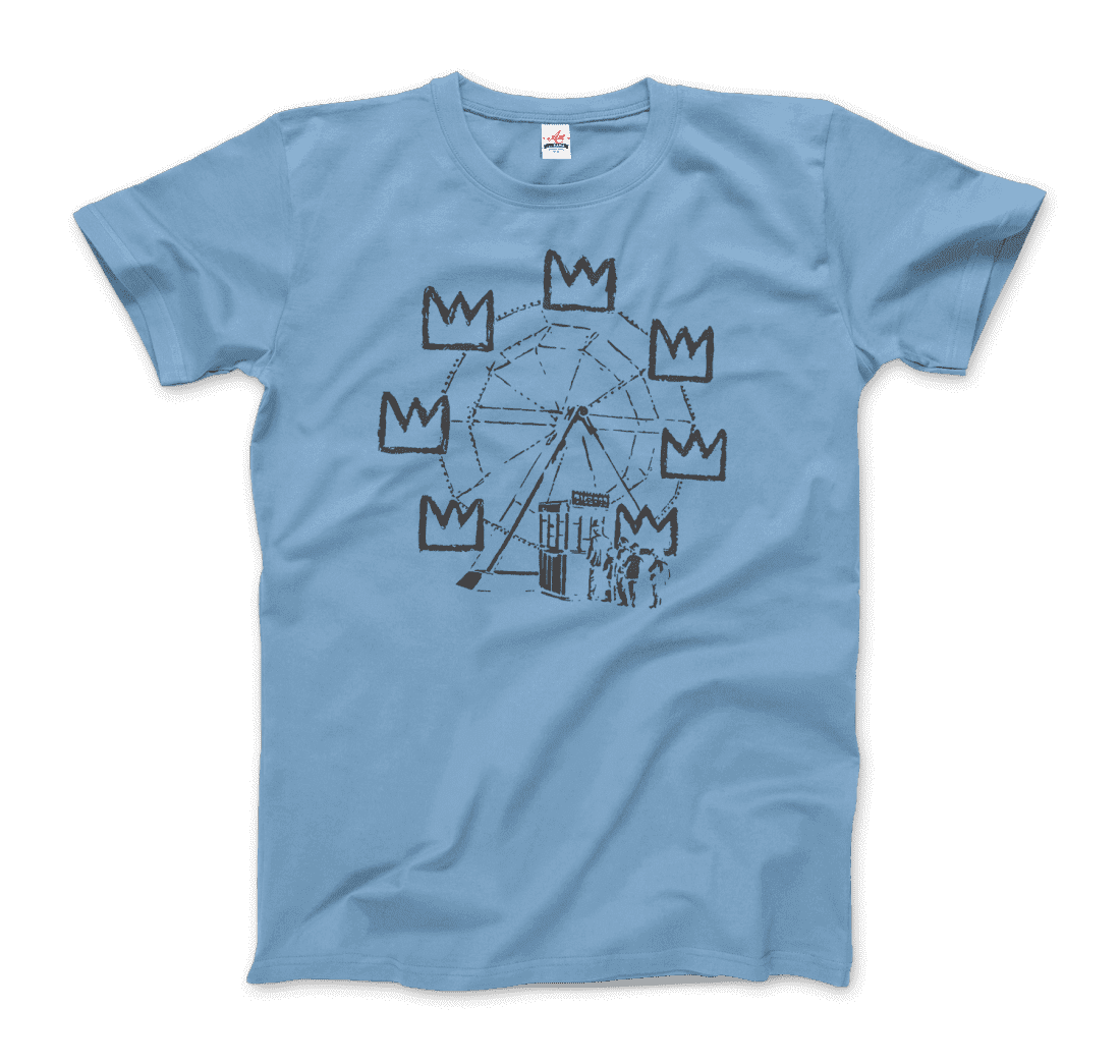 Banksy Ferris Wheel artwork t-shirt by Art-O-Rama Shop