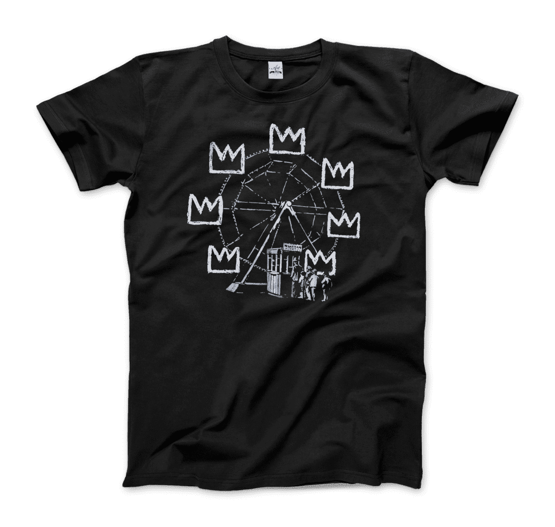 Banksy Ferris Wheel artwork t-shirt by Art-O-Rama Shop