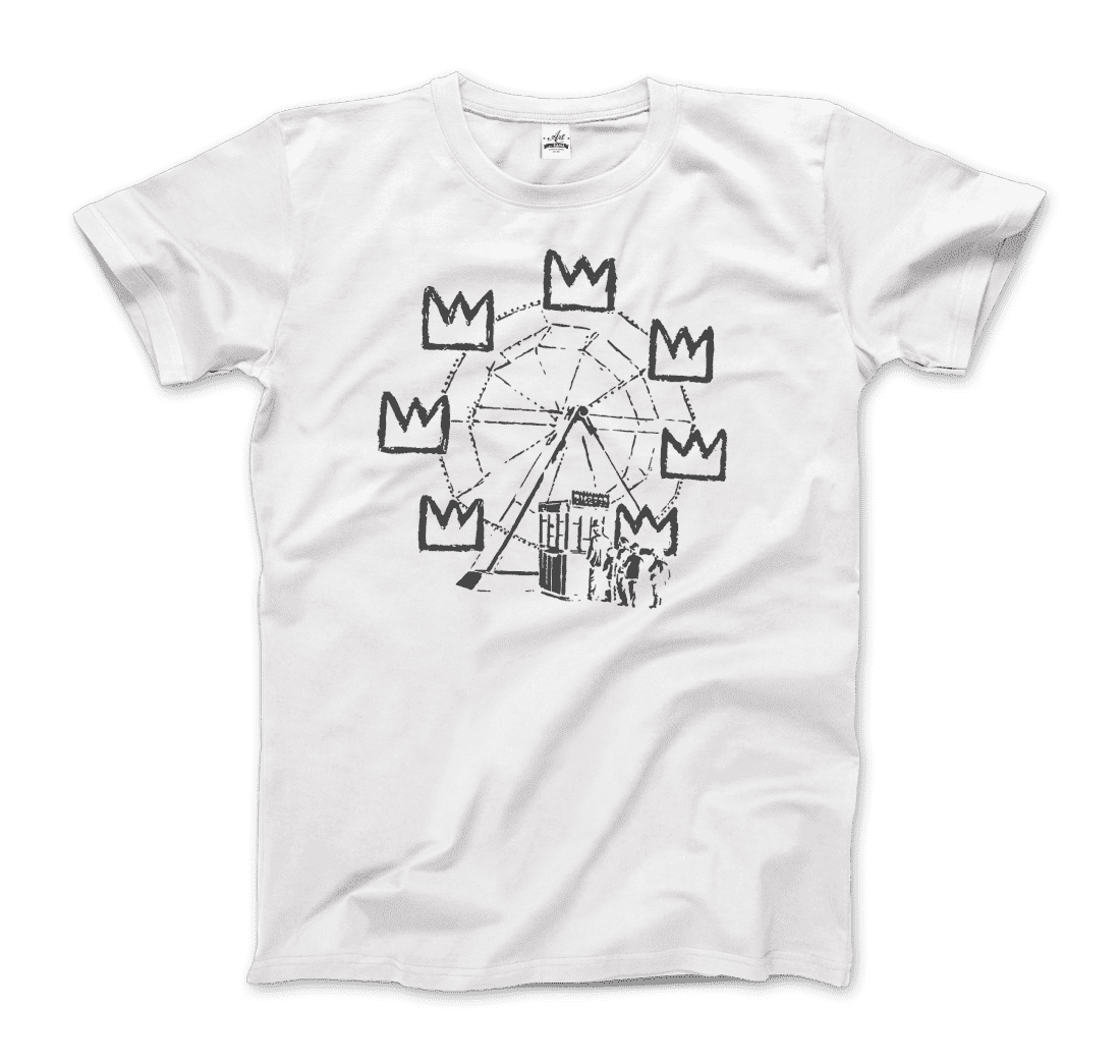 Banksy Ferris Wheel artwork t-shirt by Art-O-Rama Shop