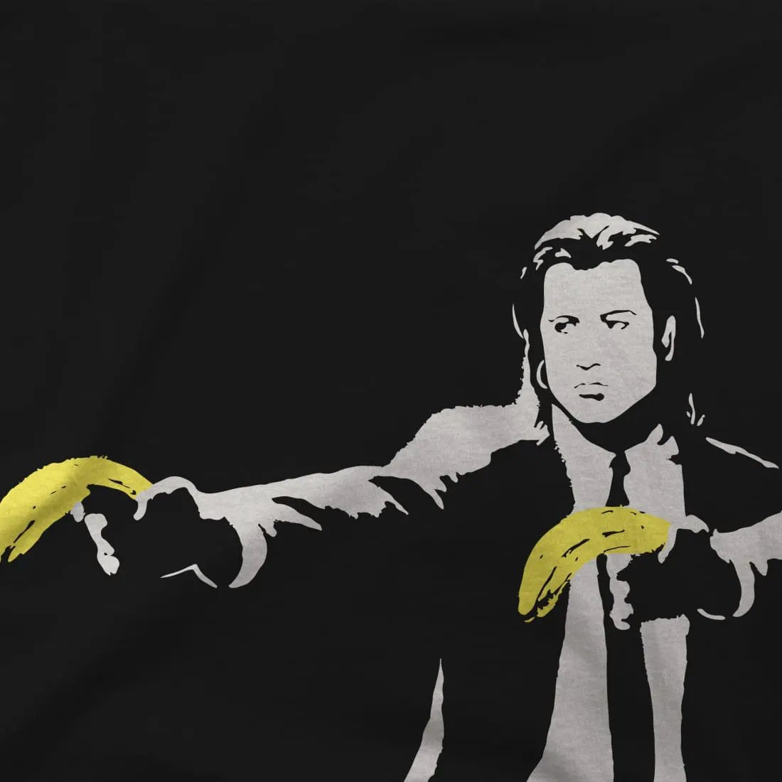 Banksy Pulp Fiction street art t-shirt by Art-O-Rama Shop