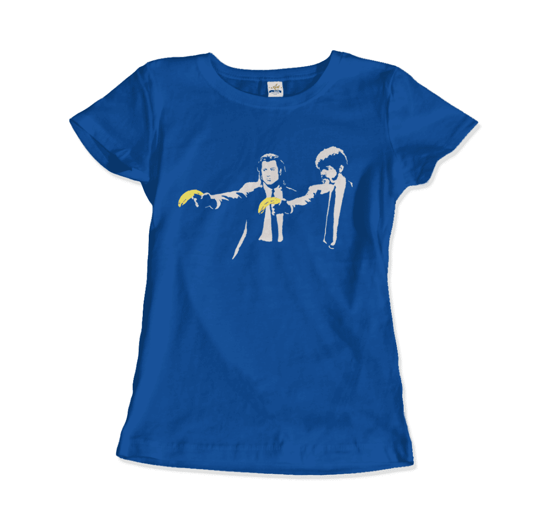 Banksy Pulp Fiction street art t-shirt by Art-O-Rama Shop