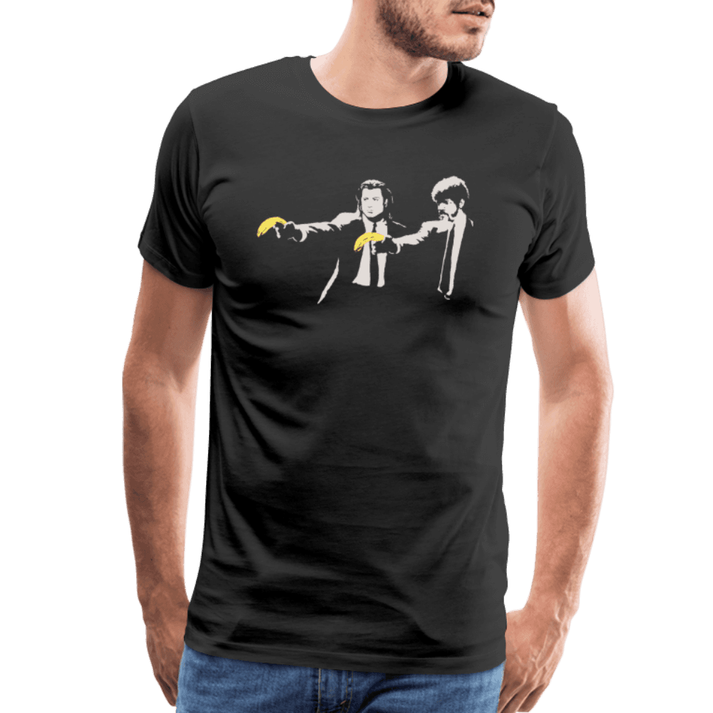 Banksy Pulp Fiction street art t-shirt by Art-O-Rama Shop