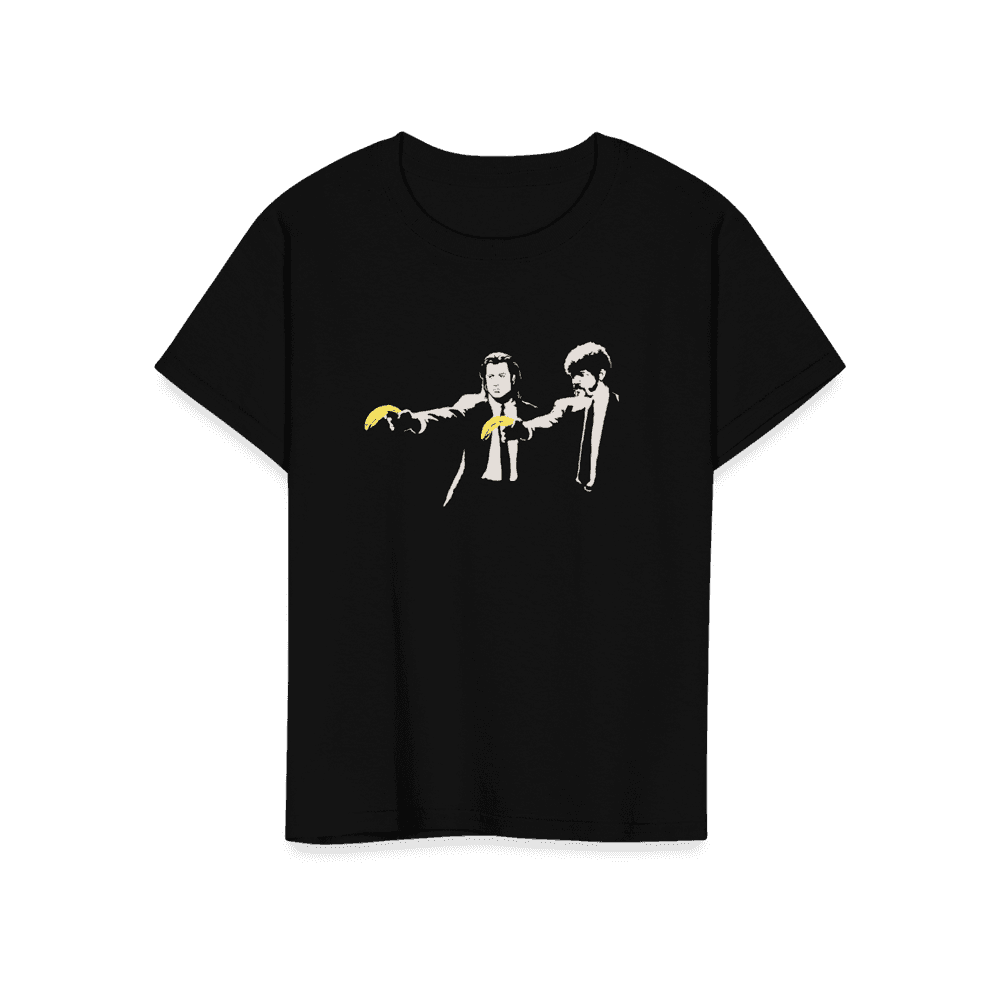 Banksy Pulp Fiction street art t-shirt by Art-O-Rama Shop