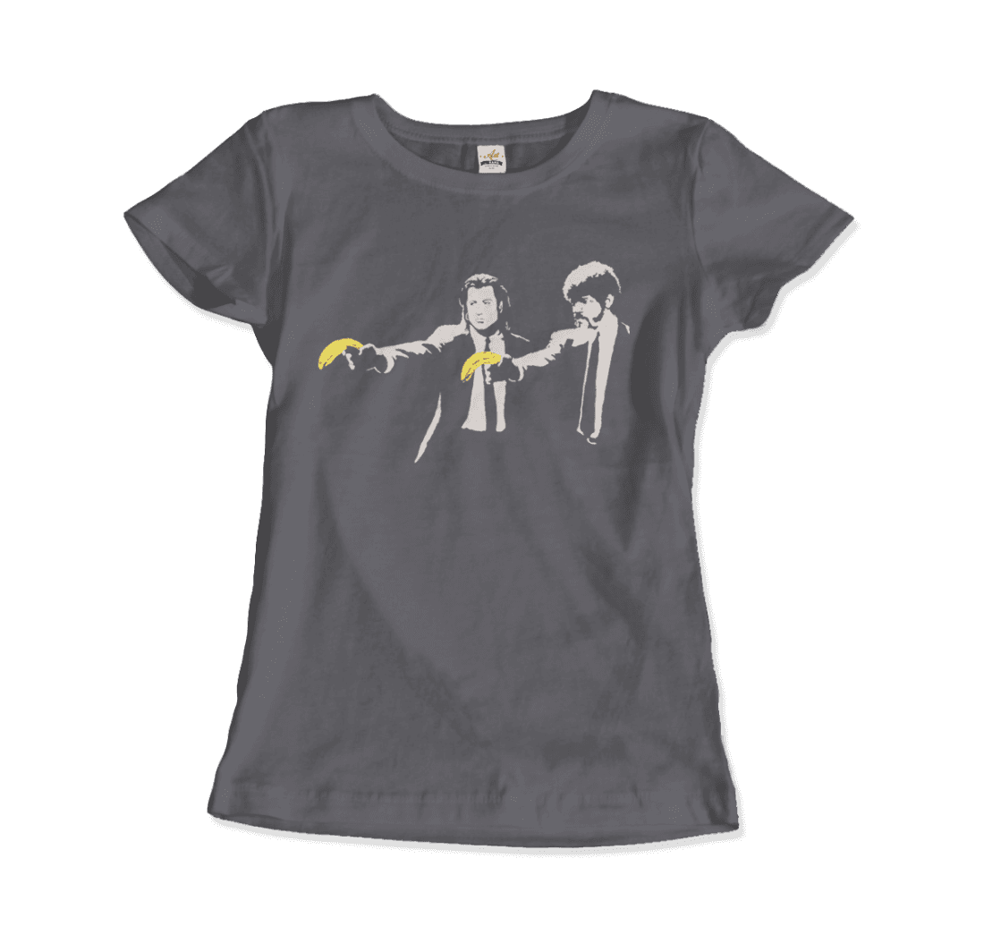 Banksy Pulp Fiction street art t-shirt by Art-O-Rama Shop