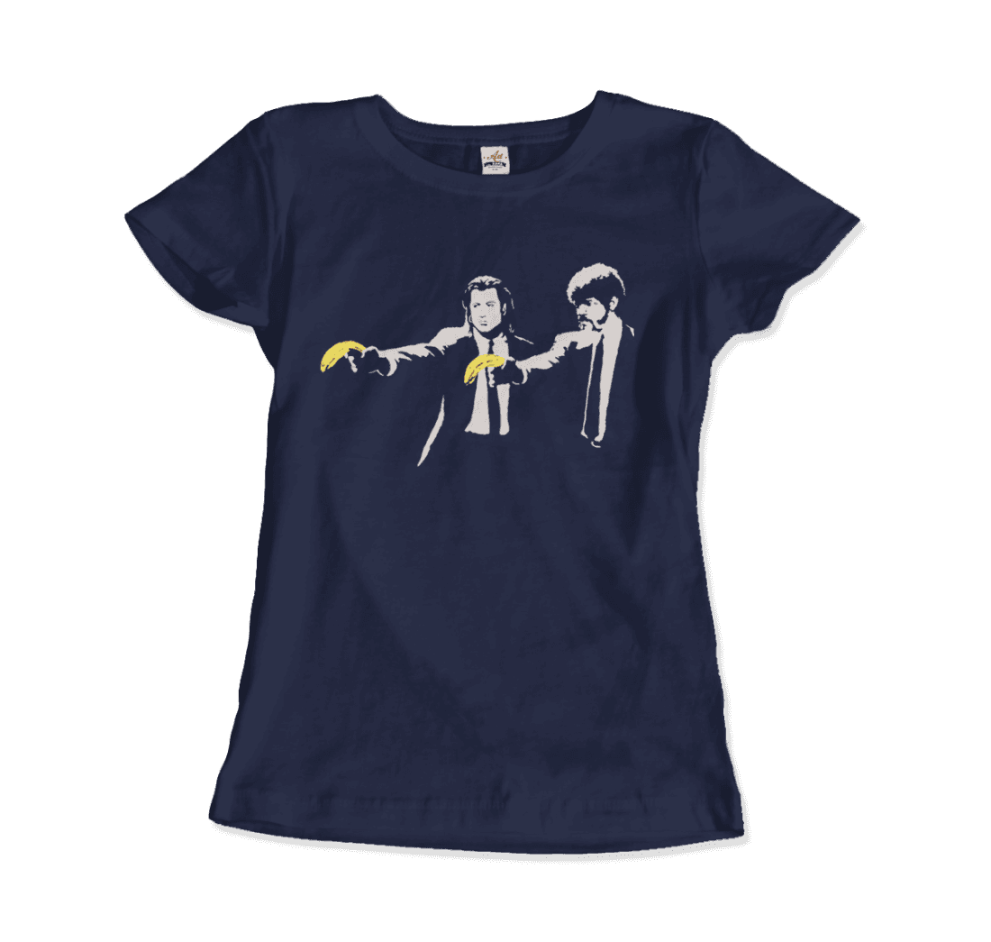 Banksy Pulp Fiction street art t-shirt by Art-O-Rama Shop