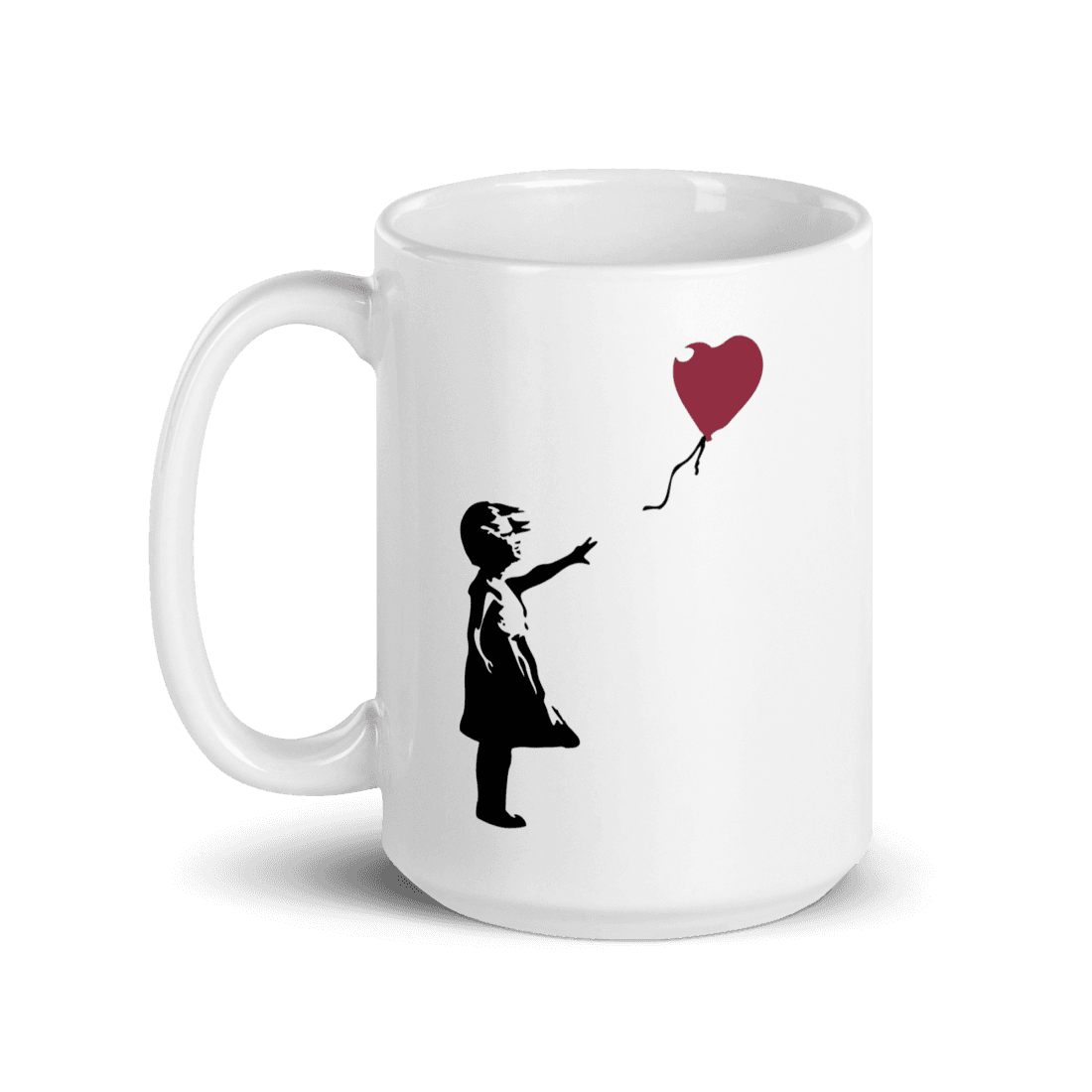 Banksy The Girl with a Red Balloon Artwork Mug by Art-O-Rama Shop