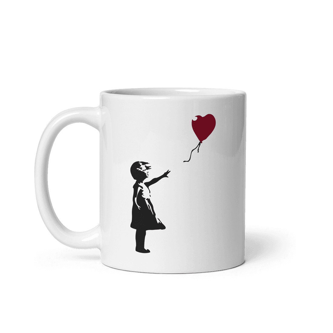 Banksy The Girl with a Red Balloon Artwork Mug by Art-O-Rama Shop