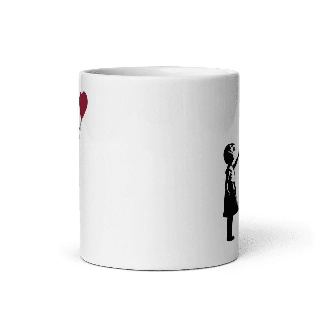 Banksy The Girl with a Red Balloon Artwork Mug by Art-O-Rama Shop