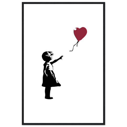 Banksy the Girl with a Red Balloon artwork poster by Art-O-Rama Shop