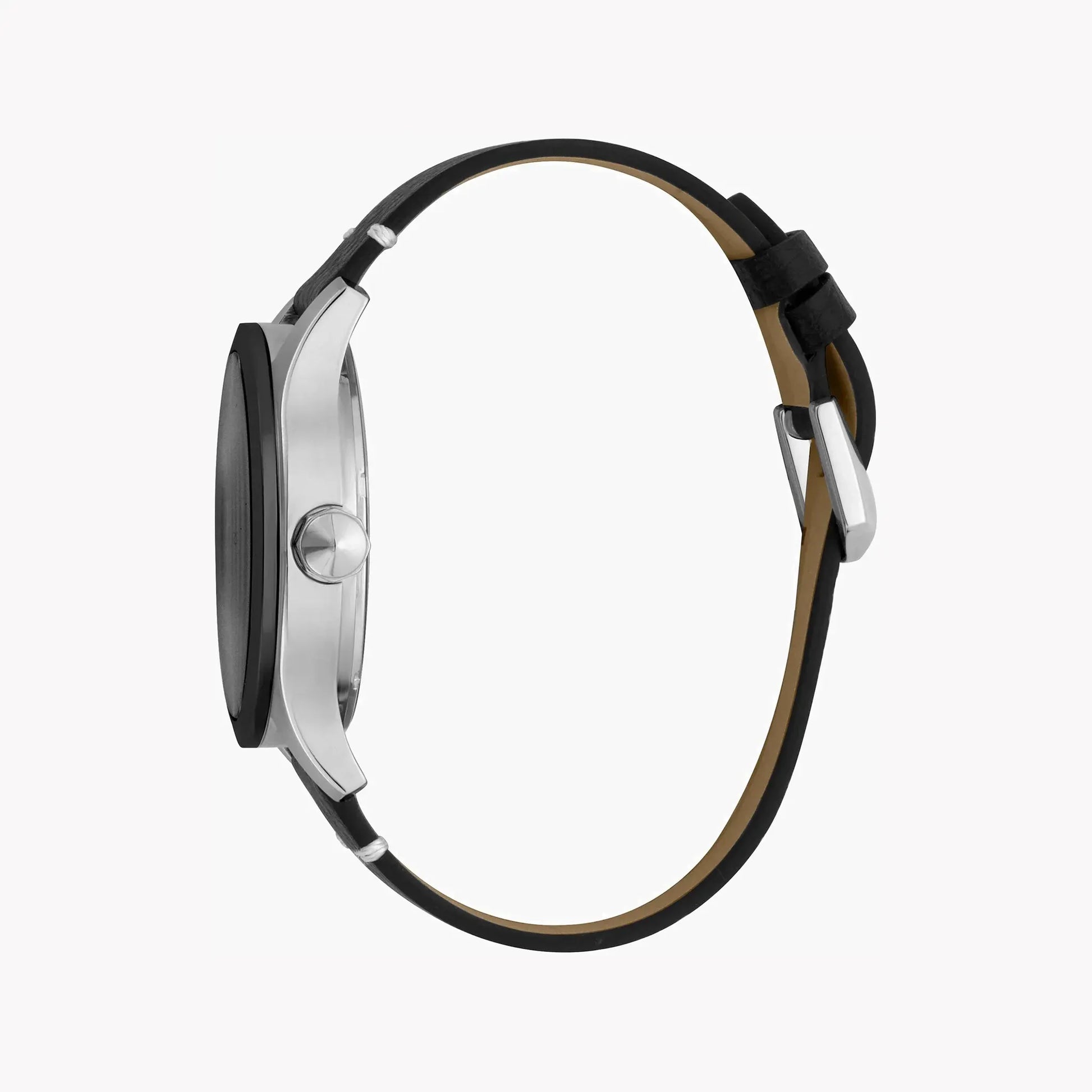 Just Cavalli Men's Black Leather Watch, Silver Case | Jc1g108l0035 by JUST CAVALLI