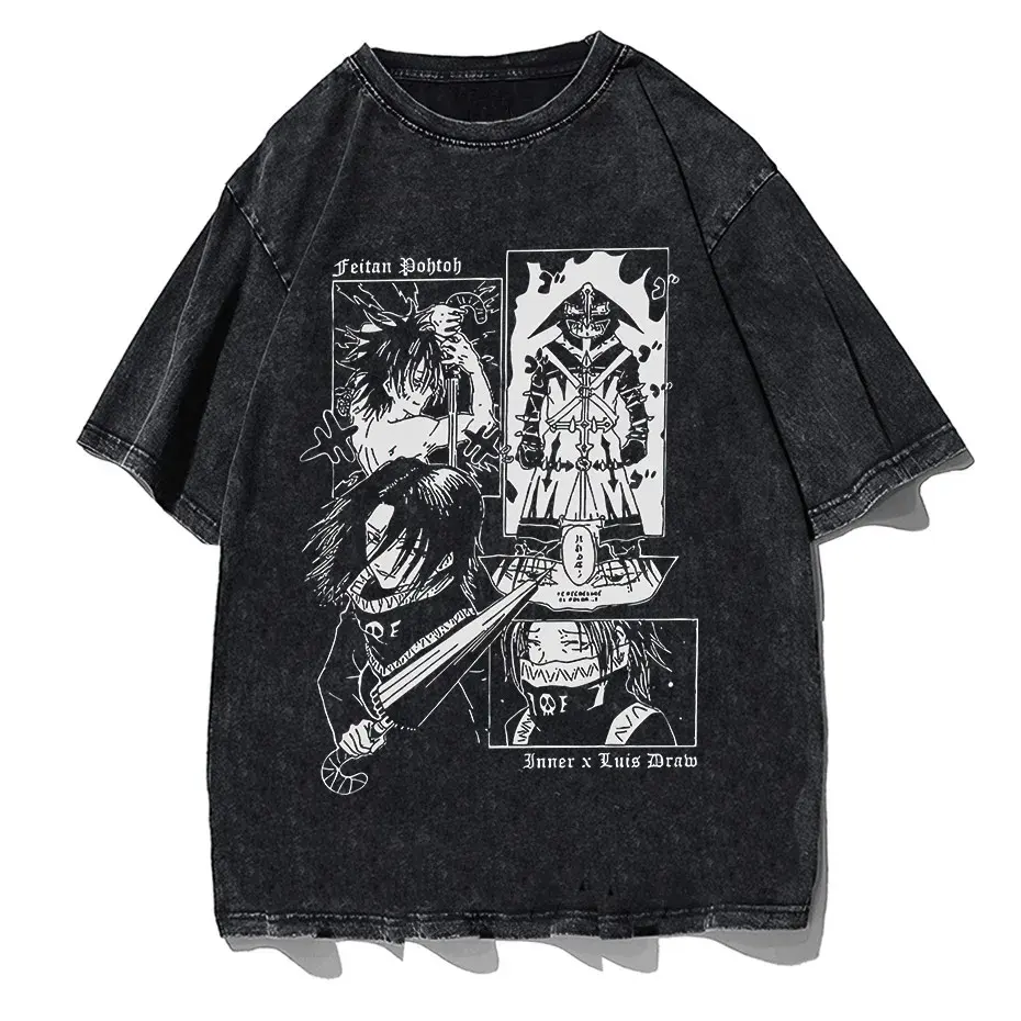 Anime Casual Cotton Short Sleeve T-Shirt by Vimost Shop