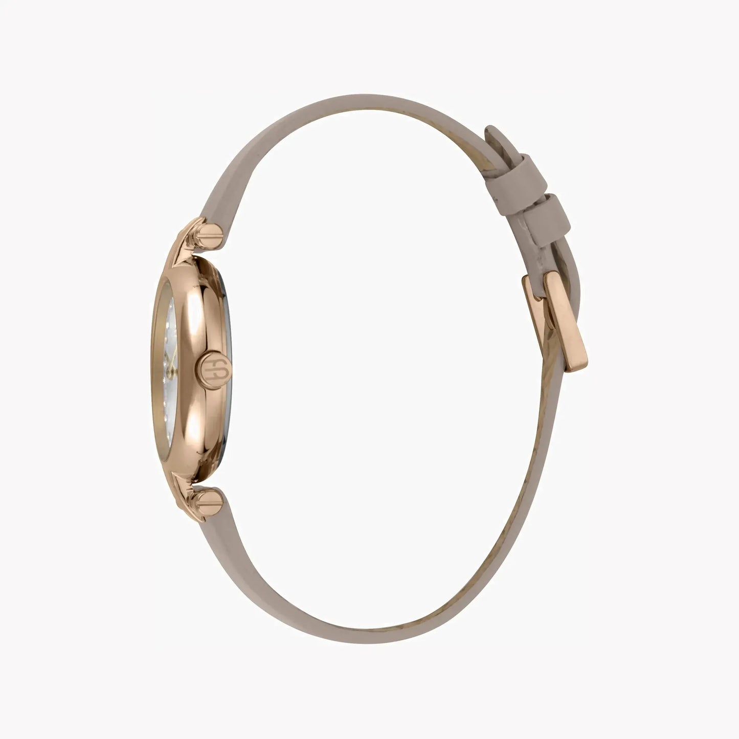 Esprit Women's Beige Leather Watch, Silver Dial | Es1l081m0015 by ESPRIT