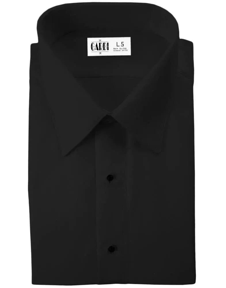 "Como" Kids Black Laydown Tuxedo Shirt by Tux-USA