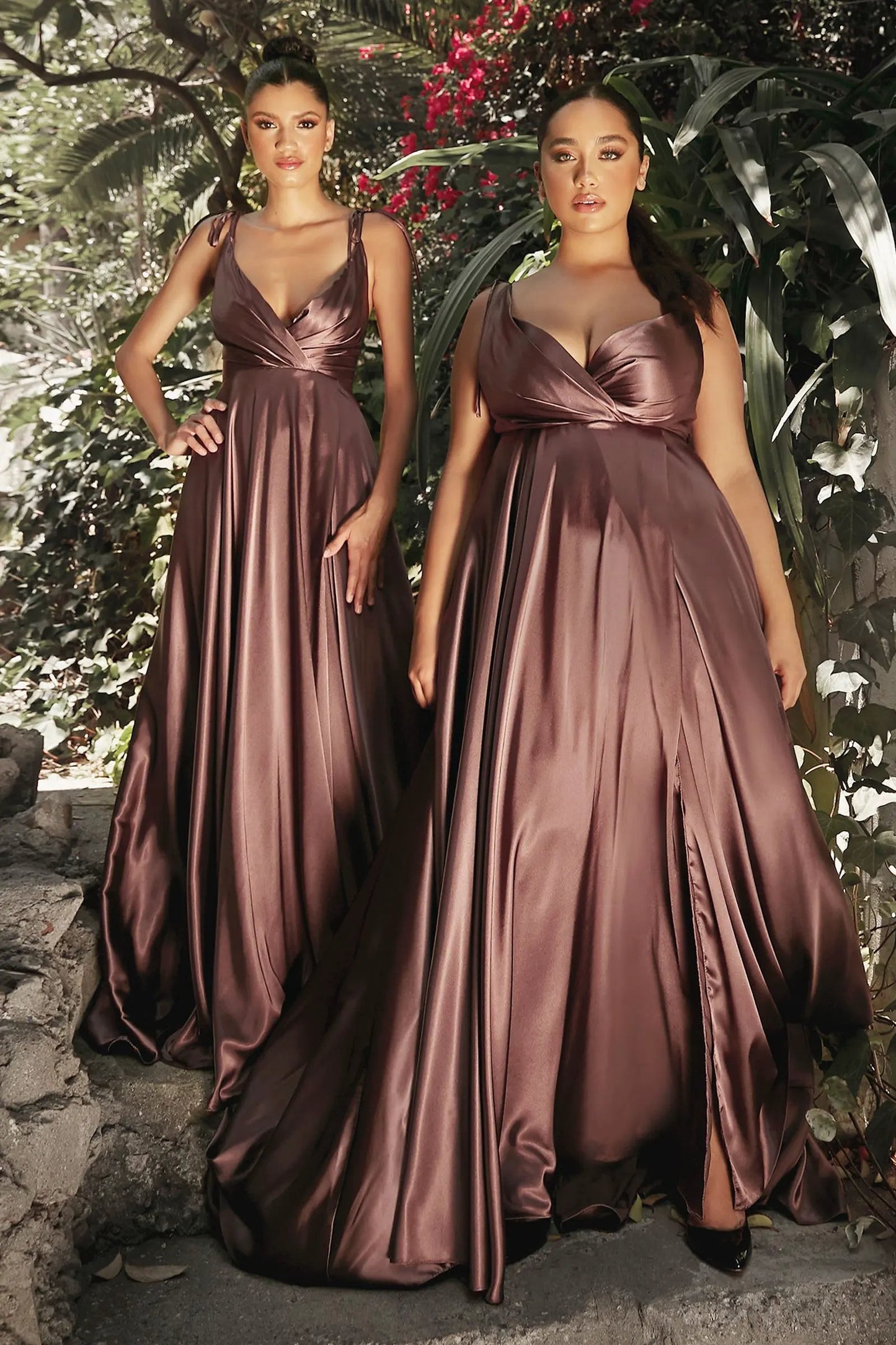 Flowy Satin A-Line Gown by Tux-USA