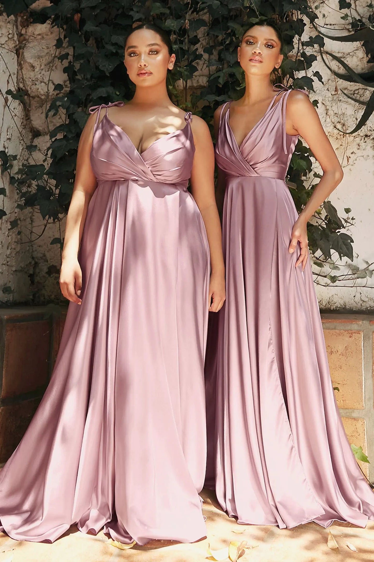 Flowy Satin A-Line Gown by Tux-USA