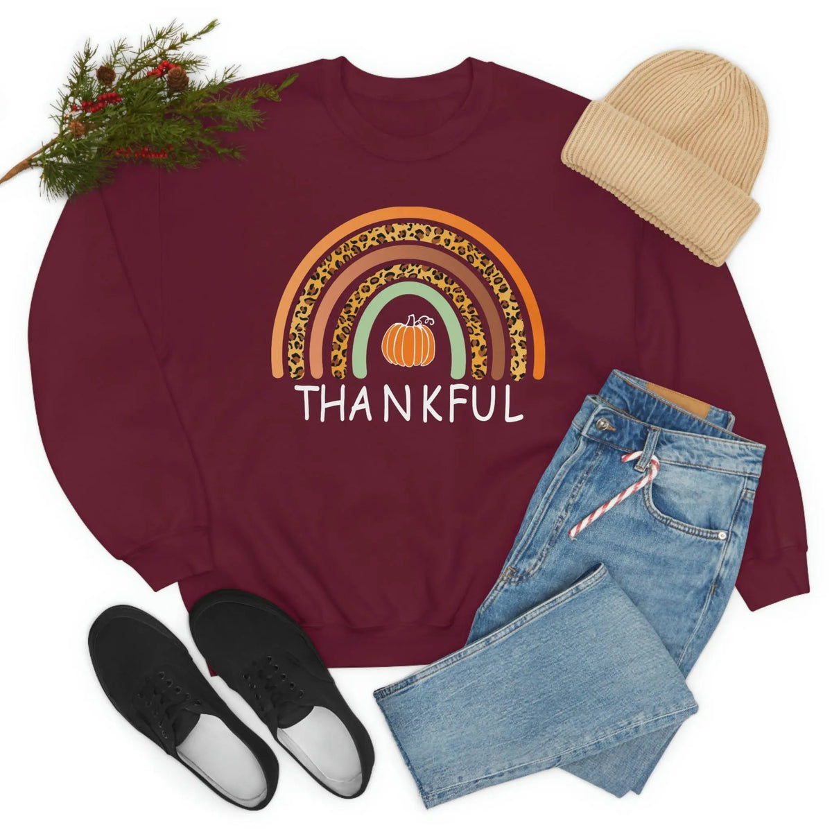 Thankful Sweat Shirt by Merchmallow