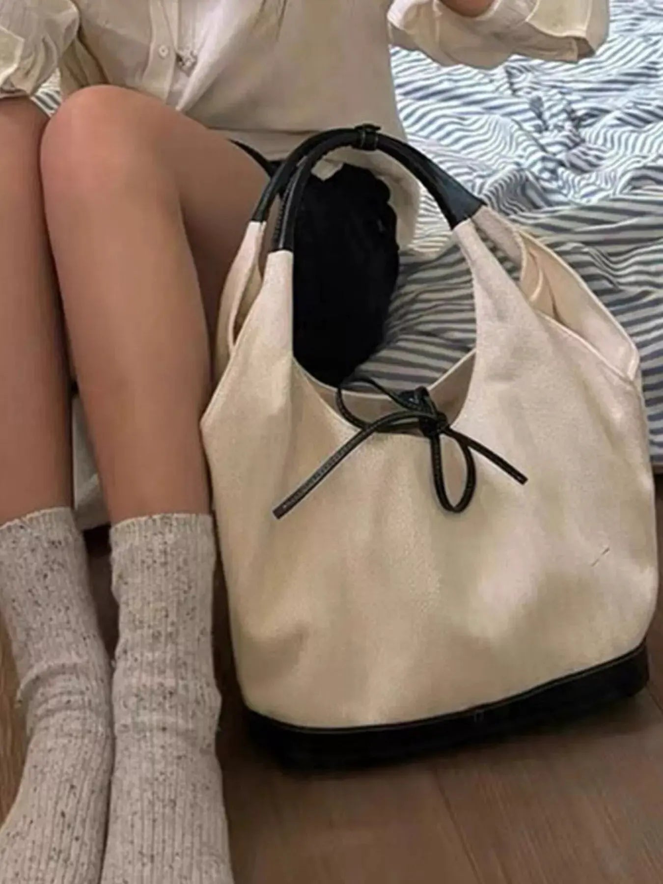 Tie Detail Shoulder Bag by Partner Label