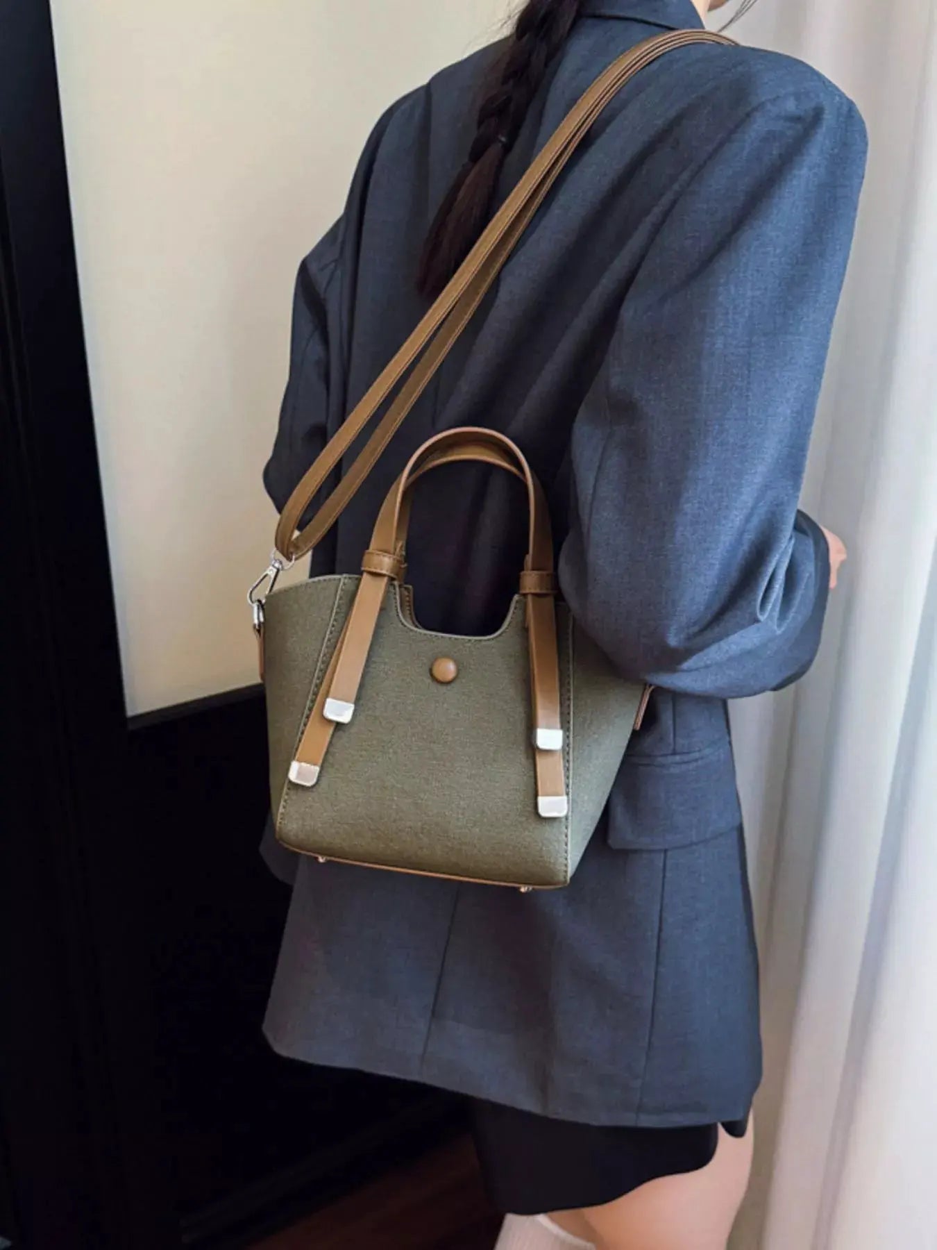 Adjustable Strap Crossbody Bag by Partner Label