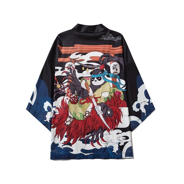 Beauty Samurai Traditional Kimono Japanese Anime Clothes Cardigan Cosplay Men Women Yukata Female Shirt Blouse-7