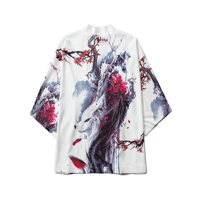 Beauty Samurai Traditional Kimono Japanese Anime Clothes Cardigan Cosplay Men Women Yukata Female Shirt Blouse-16