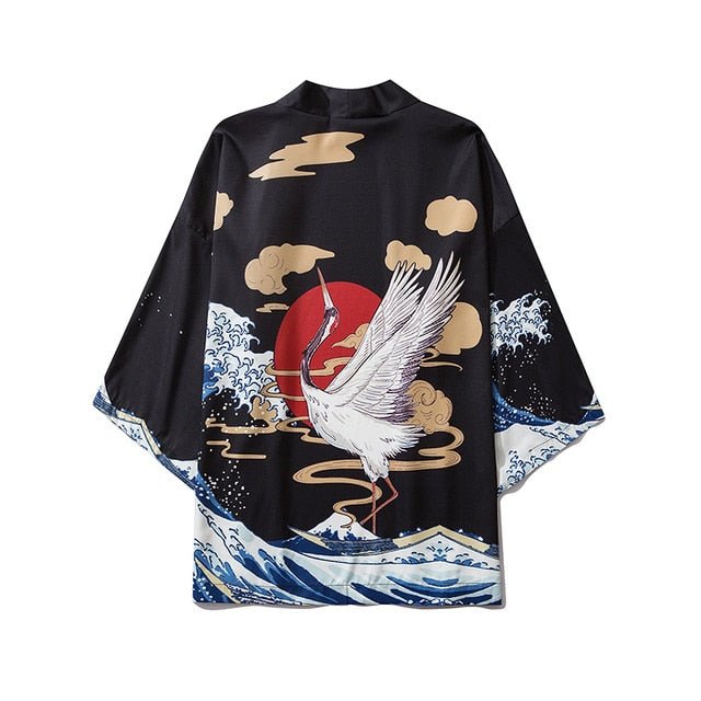 Beauty Samurai Traditional Kimono Japanese Anime Clothes Cardigan Cosplay Men Women Yukata Female Shirt Blouse-15