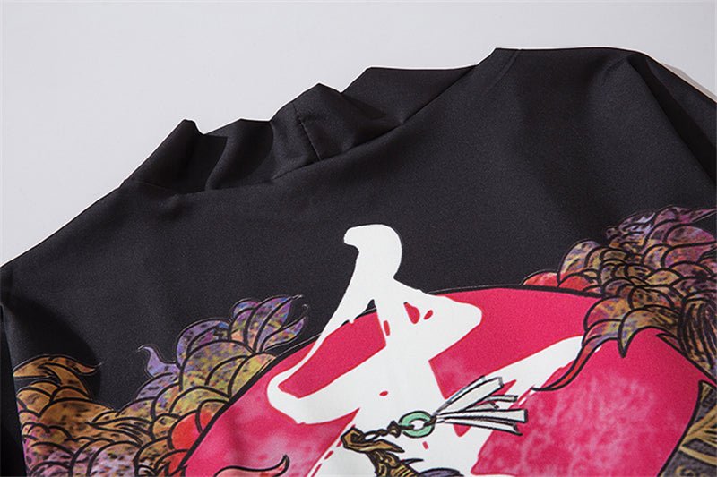 Beauty Samurai Traditional Kimono Japanese Anime Clothes Cardigan Cosplay Men Women Yukata Female Shirt Blouse-3