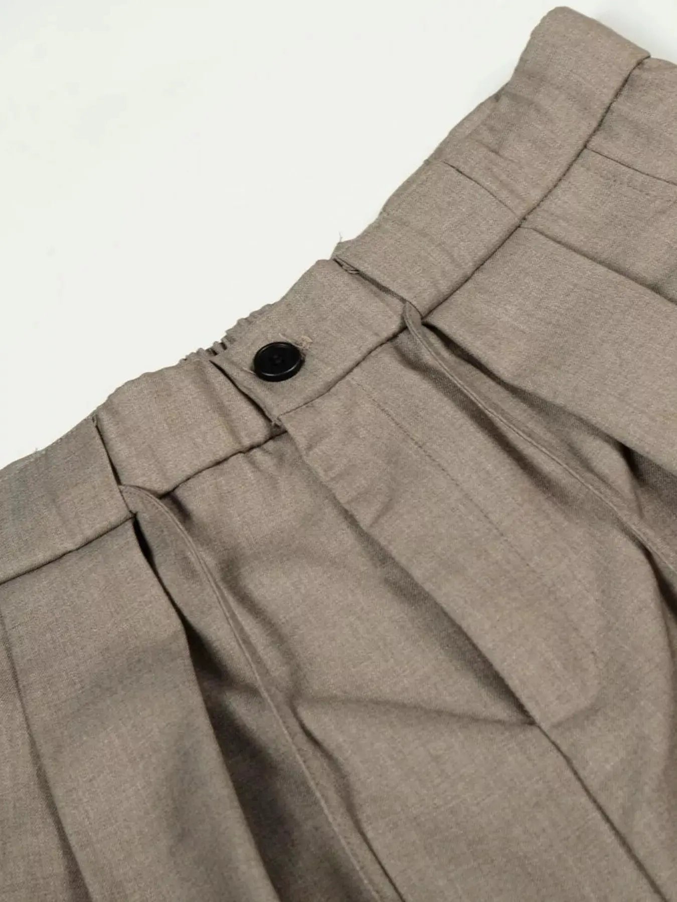 Men's Wide Leg Pleated Pants by Trendsi