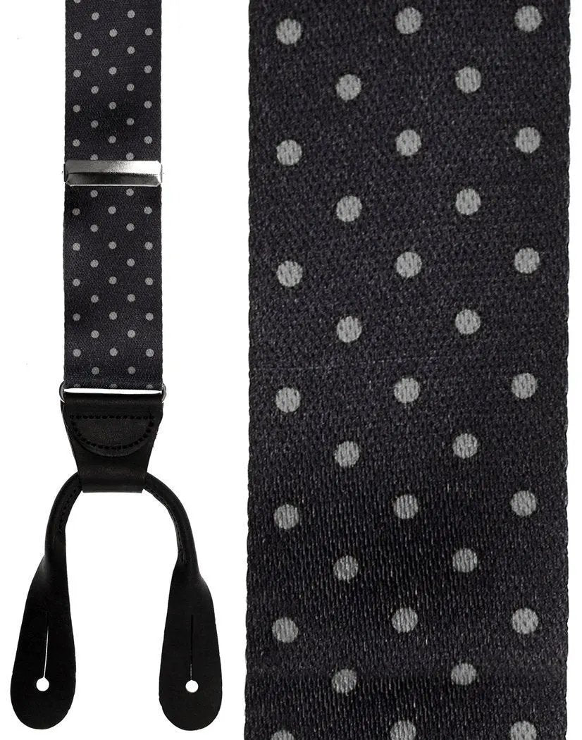 "Manhattan" Dots Suspenders 1.5"Width by Tux-USA