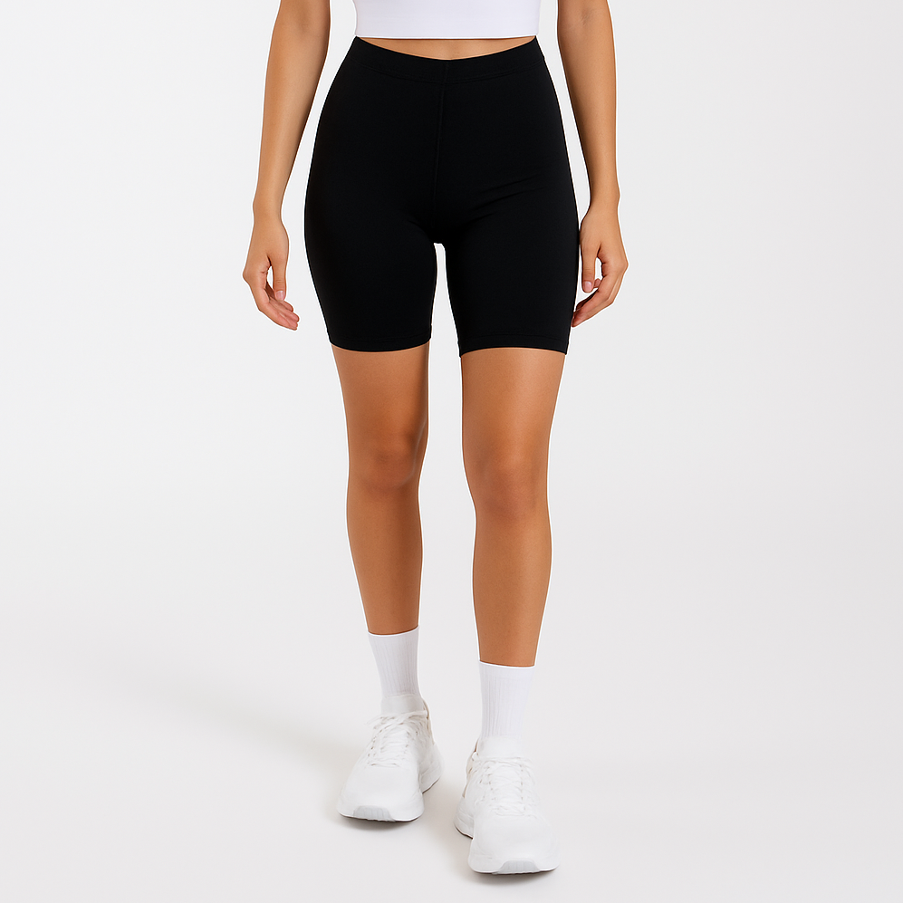 High Rise Performance Biker Shorts