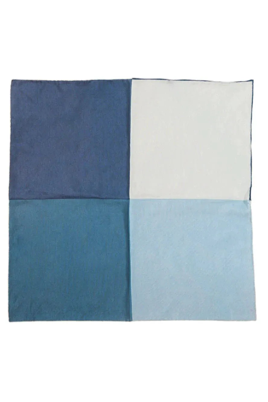 Silk & Cotton Blend Quad Pocket Square by Tux-USA