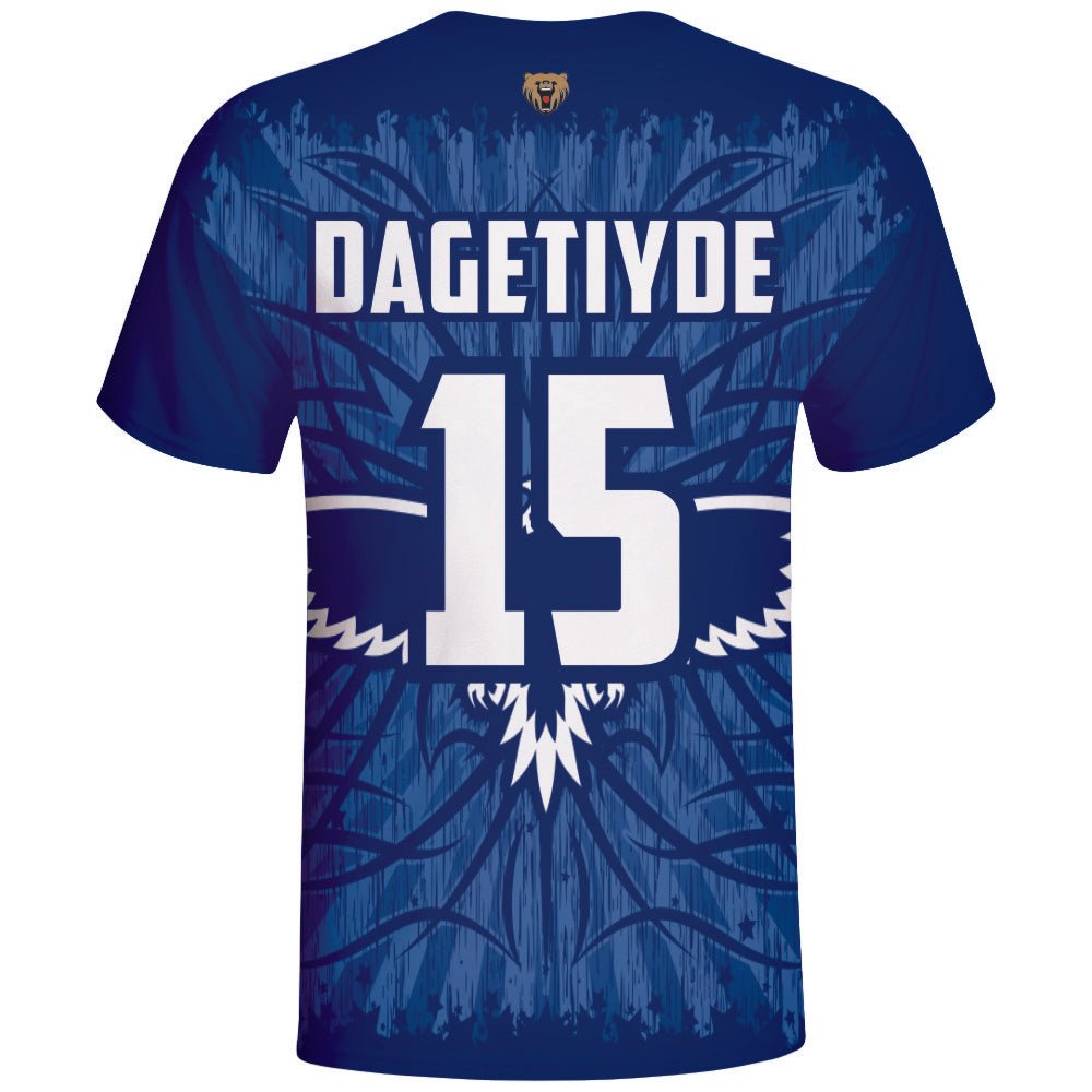 Blue Hawk Gaming Esports Jersey with Custom Gamer Tag-1