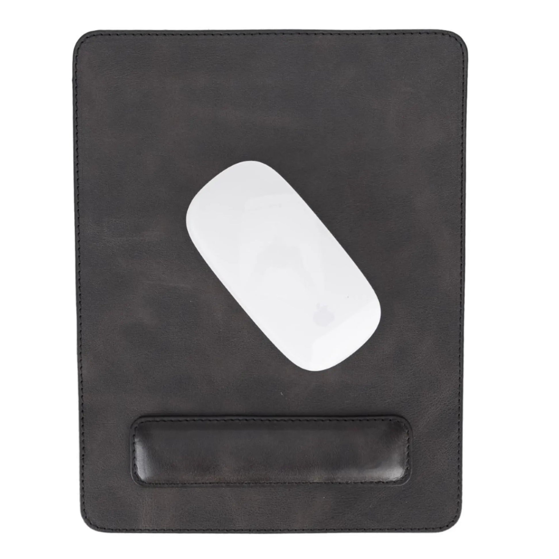 Boulder Full-Grain Leather Mouse Pad with Hand Support by TORONATA
