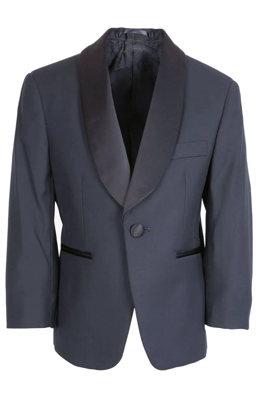 "Bradford" Kids Tuxedo Jacket Shawl (Separates) by Tux-USA