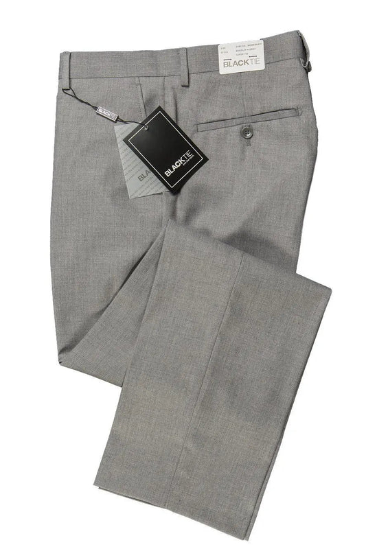 "Bradley" Heather Grey Luxury Wool Blend Suit Pants by Tux-USA