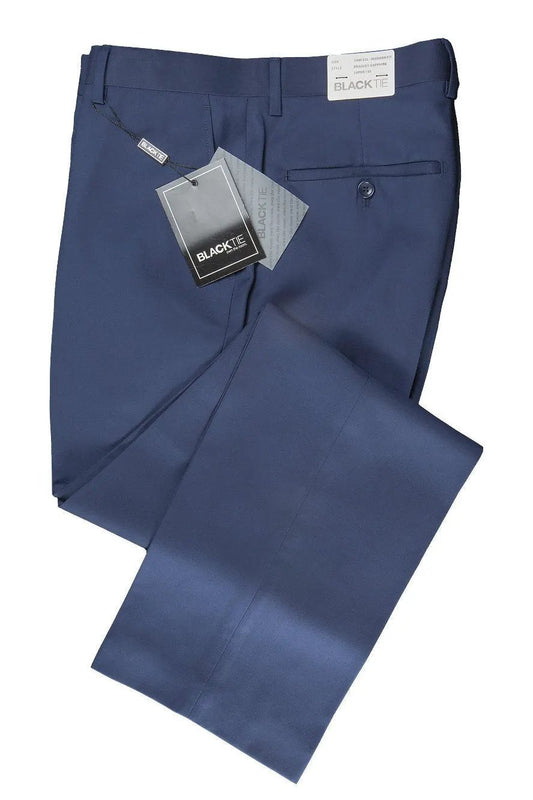 "Bradley" Sapphire Blue Luxury Wool Blend Suit Pants by Tux-USA