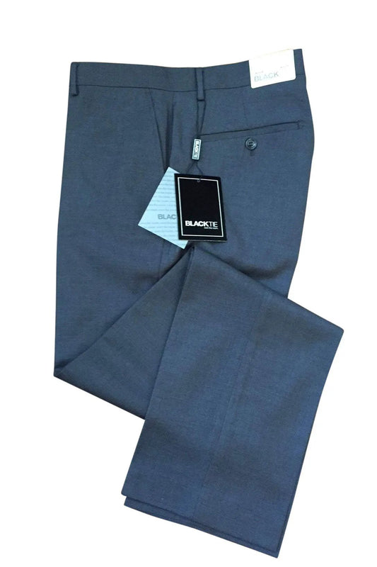 "Bradley" Steel Grey Luxury Wool Blend Suit Pants - Unhemmed by Tux-USA