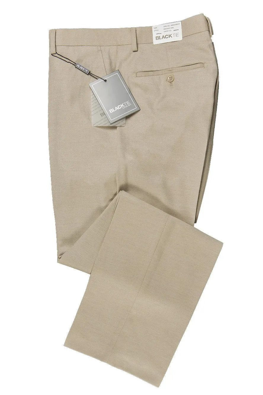 "Bradley" Tan Luxury Wool Blend Suit Pants by Tux-USA